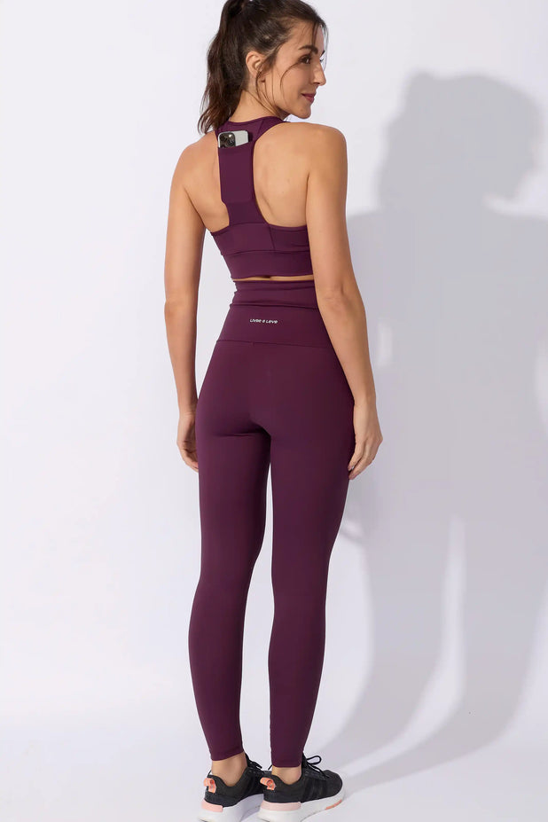 Legging Cintura Alta Anticelulite Roxa