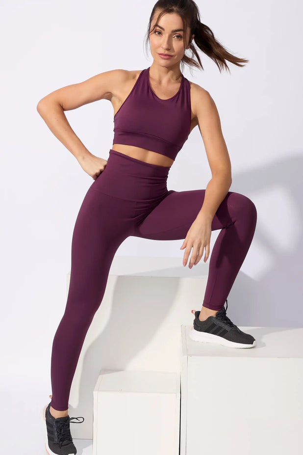 Legging Cintura Alta Anticelulite Roxa