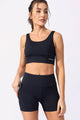 Conjunto Fitness Short com Bolso Texturizado Preto