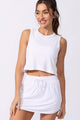 Cropped Regata Raglan Branco