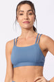 Conjunto Fitness Texturizado Azul