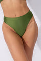 Calcinha Hot Pants Cavada Verde Pesto