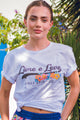 T-Shirt Branca Jardim Livre e Leve