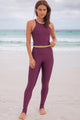 Conjunto Legging de Pézinho Wonder Roxo