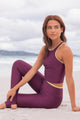 Conjunto Legging de Pézinho Wonder Roxo