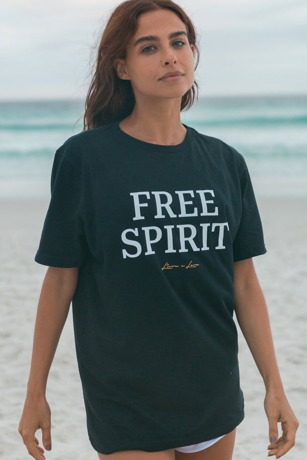 T-Shirt Preta Free Spirit