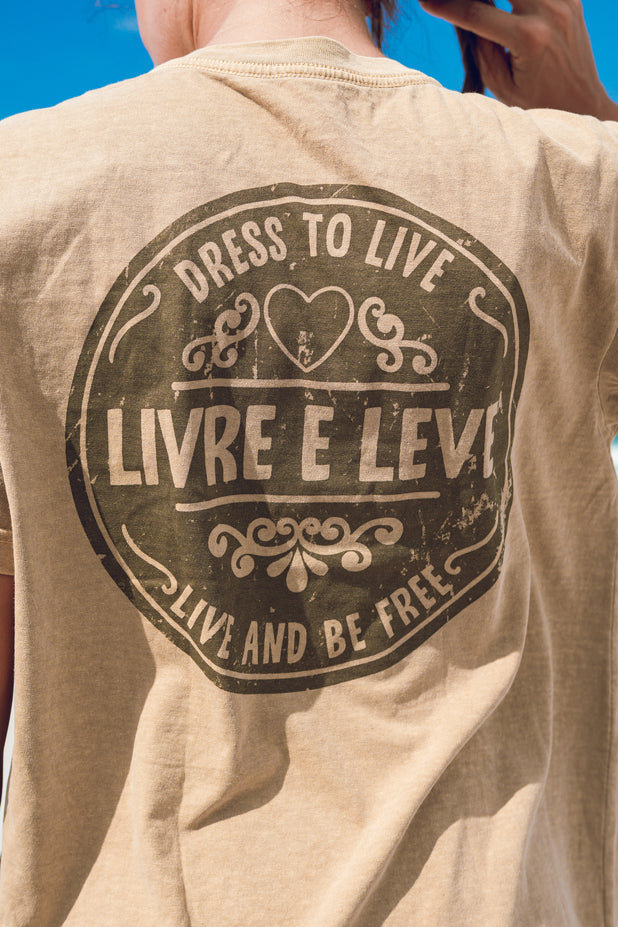 T-Shirt Estonada Live and Be Free