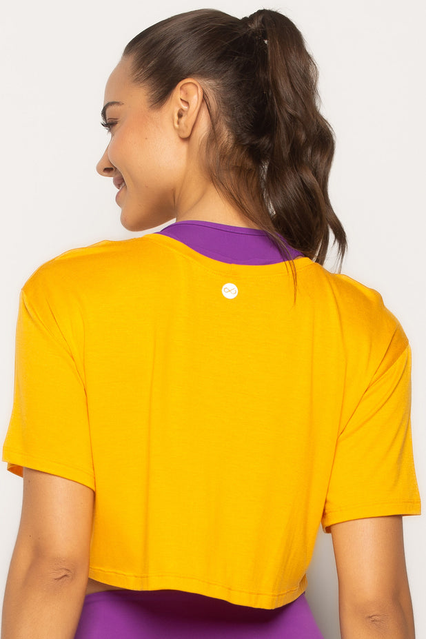 Cropped T-shirt Amarelo