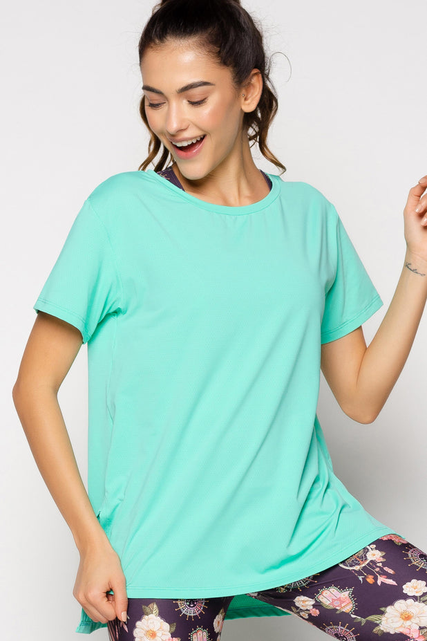 Blusa Alongada Leve Verde Atlants