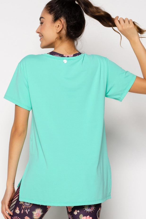 Blusa Alongada Leve Verde Atlants