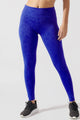 Calça Legging Texturizada Azul