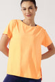 Blusa Alongada Leve de Poliamida Laranja