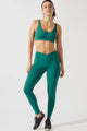 Calça Legging Transpassada Verde