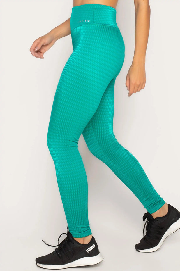 Legging Verde Malaquita com Textura