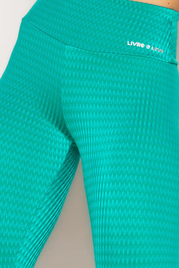 Legging Verde Malaquita com Textura