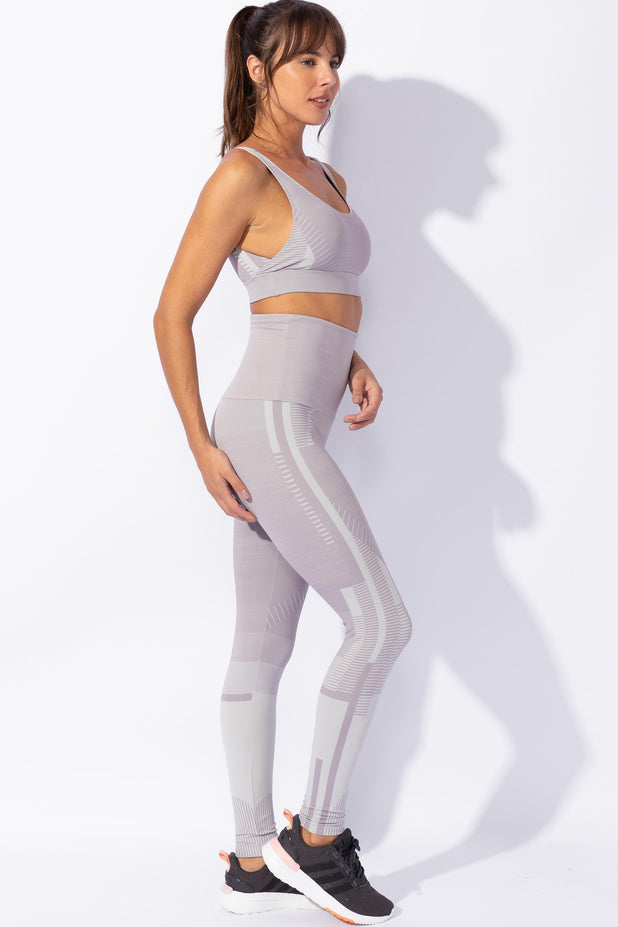 Conjunto Fitness Modelador Curves Cinza