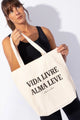 Ecobag Vida Livre Alma Leve Bege